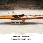 K103 Wooden Kayak with arrows design 17 ft 